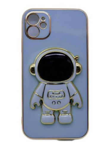 Funda Case Para iPhone Astronauta Soporte Con Mica Cristal