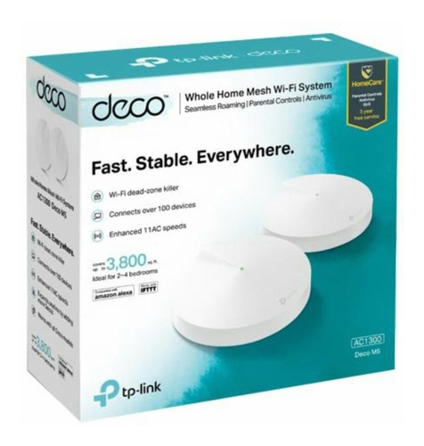  Roteador Sem Fio Ac1300 Mesh 2 Pcs Deco M5 Tp-link 