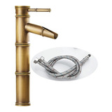 Grifo De Lavabo Retro Europeo Estilo Bambú Cascada Grifos H