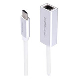 Adaptador Ezquest Usb-c Para Gigabit Ethernet Prata