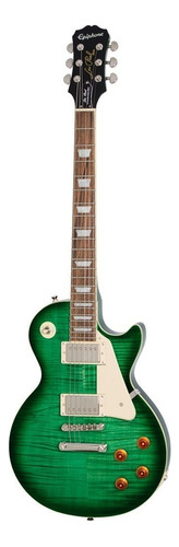 Guitarra Elétrica EpiPhone Les Paul Standard Plustop Pro De  Mogno Green Burst Com Diapasão De Pau Ferro