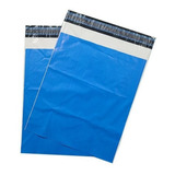 Envelope Azul Plástico Correio Malote Pac Sedex 19x25 100 Un