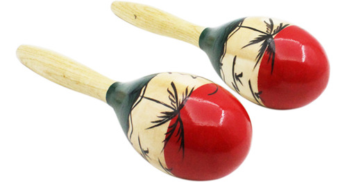 Par De Maracas Grandes De Madera Para Rumba, Sonajeros Y Are