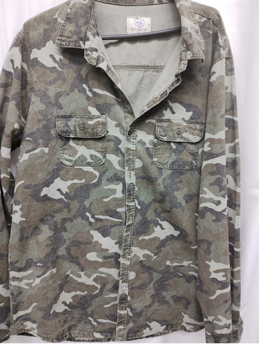 Camisa Sarja Masculina Gg /camuflada 