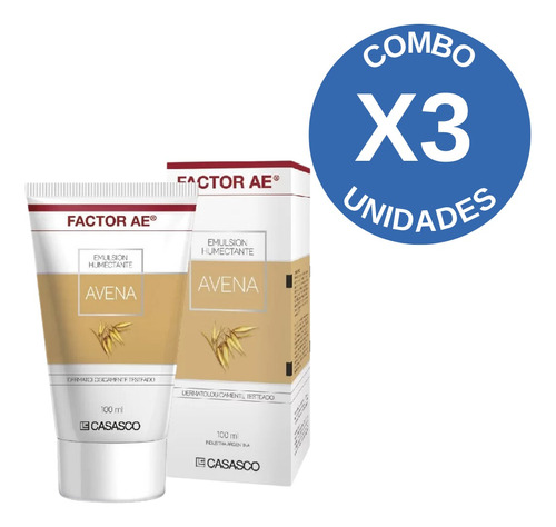 Combo X 3 Factor Ae Emulsion Avena 200 Ml