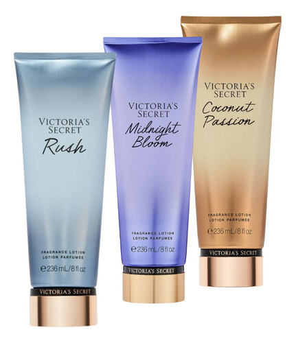 Kit 3 Body Lotion Victoria Secret Creme Tradicionais 236ml