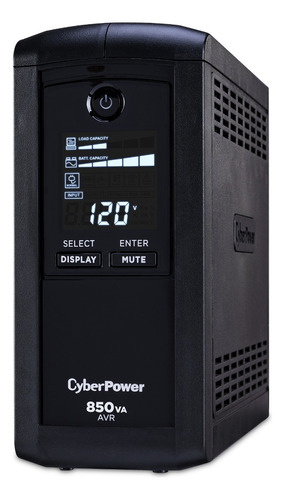 No Break Cyberpower Cp850avrlcd 850 Va 510w 9 Contactos /v Color Negro