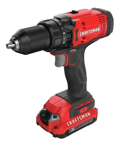 Taladro Destornillador Inalámbrico V20 Craftsman (cmcd700c1) Color Rojo