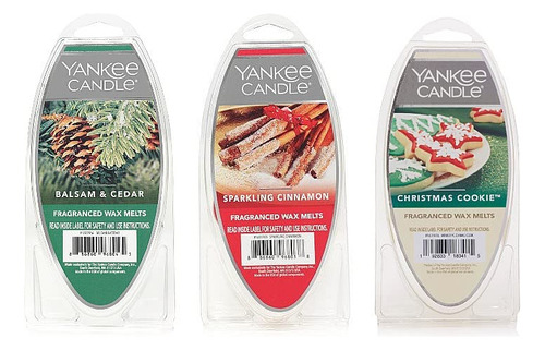 Yankee Candle Juego De 3 Ceras Fraganciadas Derretidas, Báls