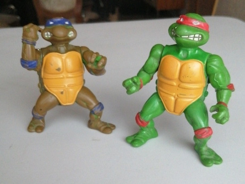 Par De Tortugas Ninja Vintage Originales Playmate Tmnt