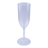 Copa Champagne Cristal Plástica Simil Vidrio Canciller X 12u