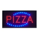 Letreros Led Luminoso Pizza 48x25cm + 20 Chips Wom 