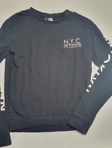 Buzo Negro H&m Original Talle Xs Nyc Brooklyn