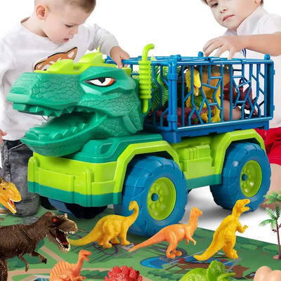 Juguete De Vehículo Transportador De Dinosaurio Para Niños