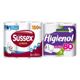 Bolson Higienol Max 4 X 80m + Bolson X 10 Sussex 3 X 50