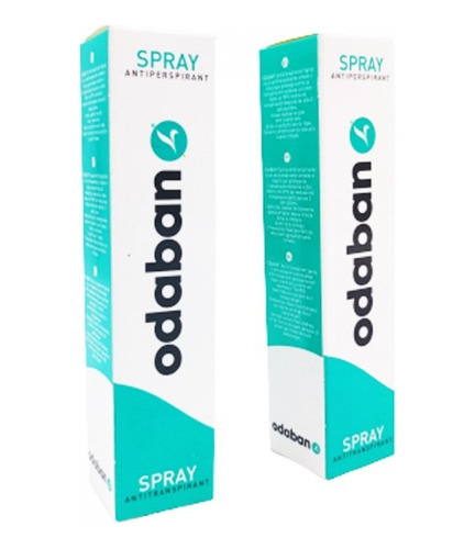 2x Odaban Spray Solução Hiperidrose (suor Excessivo) 30ml