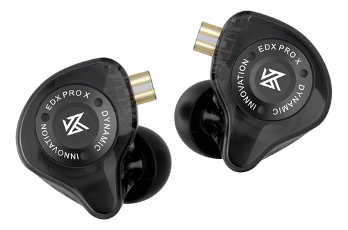 Auriculares In Ear Kz Edx Pro X Negro Sin Mic Para Monitoreo