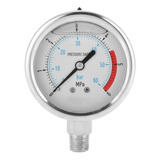 Manómetro Hidráulico 0-60 Bar 0-6 Mpa 1/4 Npt Con Esfera De