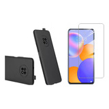 Funda Silicona Goma + Vidrio Para Huawei Y9a