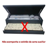 Cama Box Baú Solteiro 3 Em 1 (88x188cm) S/ Colchão Incluso