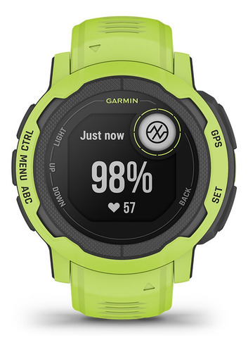 Smartwatch Garmin Instinct 2 Verde Lima - Tactical Resistente Tracback