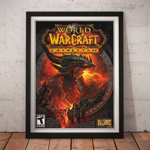 Cuadro Gamer - World Of Warcraft - Poster Fan Retro