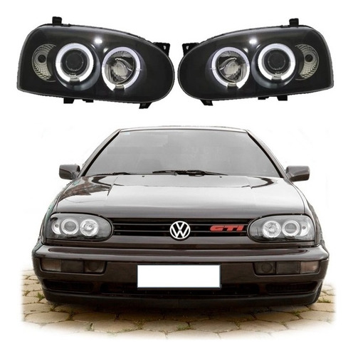 Faros Golf A3 1993 Al 1999 C/lupa Ojo Angel Nuevos!