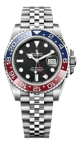 Relógio Rolex Gmt Pepsi Super Clo Eta 3235 Com Certificados