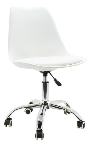 Silla Moderna Para Oficina Eames C/colchoneta Ruedas Moviles