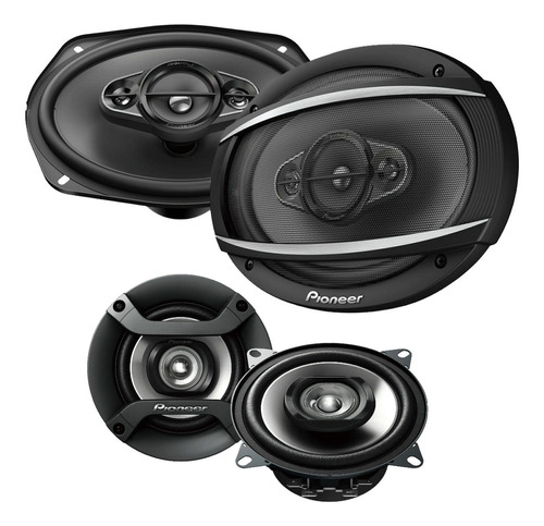 Combo Parlantes Auto Pioneer 6x9 90w Rms + 4 Pulgadas 20w R