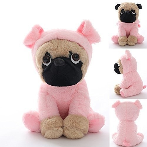 Joy Amigo Stuffed Pug Dog Puppy Suave Peluche Animal Toy En 