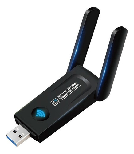 Antena Adaptador Wifi 1200 Mbps De Banda Dual Bluetooth Usb