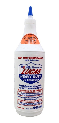 Aditivo  Lucas Motor Alto Rendimiento  946 Ml