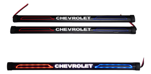 Par Luces Led Interiores Chevrolet Rojo Azul Para Autos