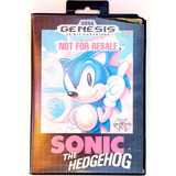 Sonic Sega Genesis Cartucho Y Caja Not For Resale Original