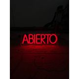 Letrero Led Abierto