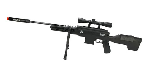 Carabina Pressão Sniper Black Ops 5,5 Gas Ram + Luneta 4x32