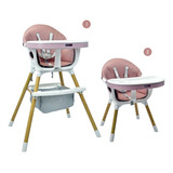 Silla Comedor Bebé 2 En 1 Happy Baby Rock Color Rosa