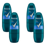 Kit Com 4 Desodorante Roll On Rexona Active Dry 72h Men
