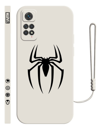 Carcasa Silicona De Spiderman Araña Para Xiaomi + Correas