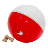 Brinquedo Bola Porta Petisco Pet Cães 100g 24h Cor Vermelho