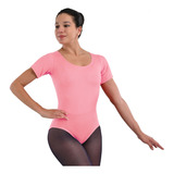 Leotardo Body Manga Corta Para Dama Camelia Ballet