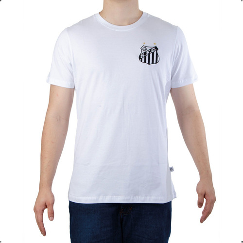 Camiseta Do Santos Classic Masculina Branca