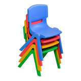 Silla De Plastico Infantil Varios Colores Niños Metinca