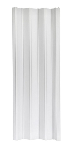 Puerta Plegadiza Reforzada Pvc 10mm 75 X 2,15m Blanca