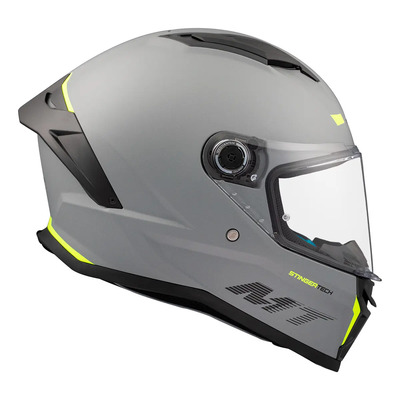 Casco Para Moto Mt Helmets Stinger Stinger 2 Gris Mate Talla Xl (61-62 Cm) | Meses sin interés