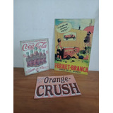 Pack Vintage Chapas X3 Estilo Antiguo 20x30 Fernet Coca Cola