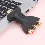 Abs Chapado En Oro, Compatible Con Hdmi A 3rca Hembra De Víd