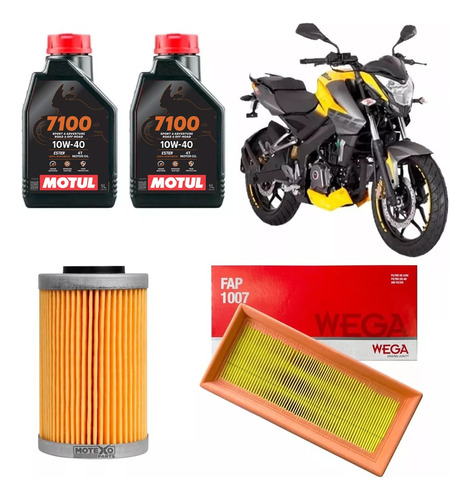 Kit Service Bajaj Rouser Ns As Filtros + Motul 7100 Sia++