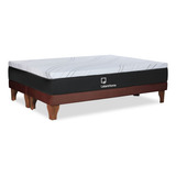 Cama Zen Top Foam Soft Tela Chocolate King